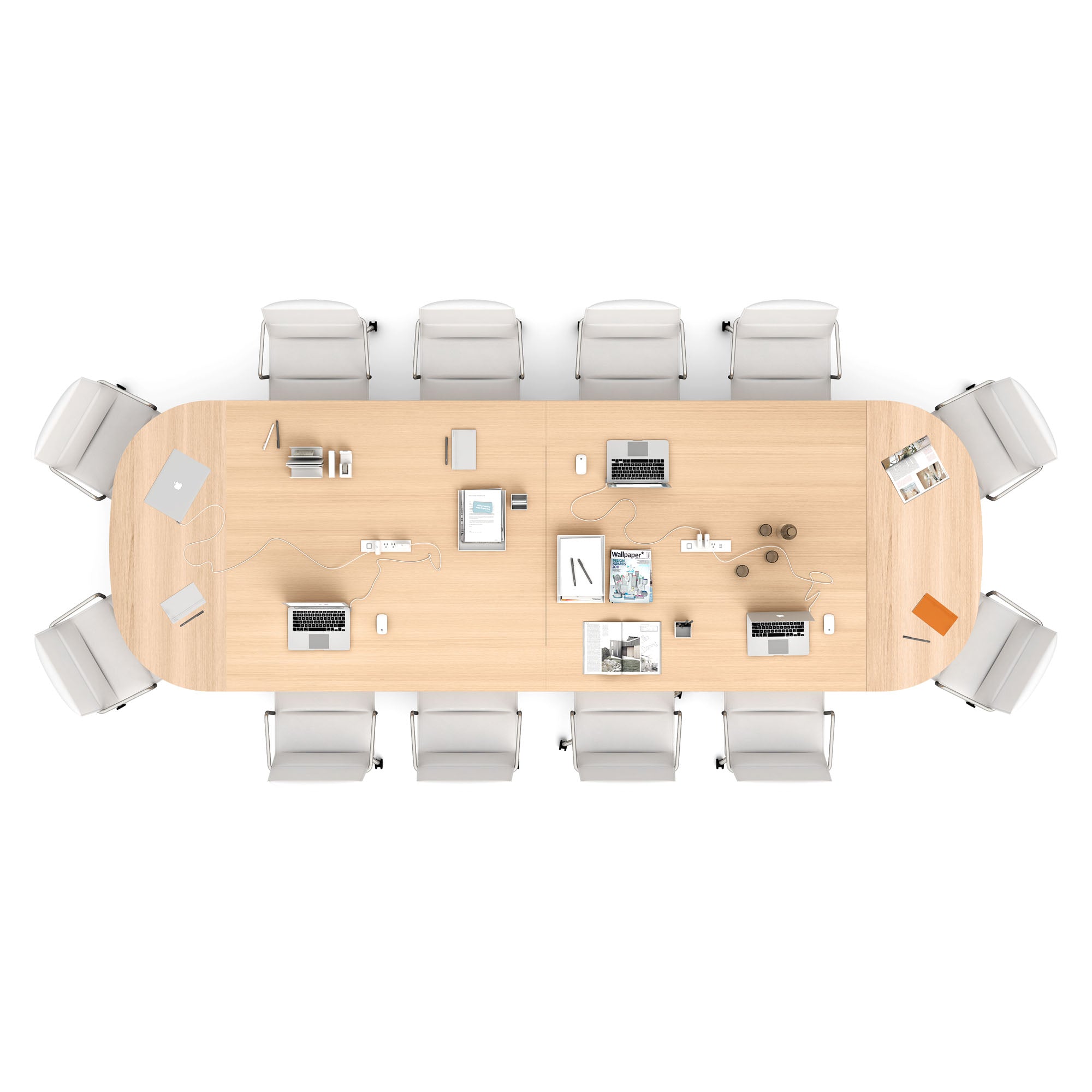 Series A Scale Racetrack Conference Table - Modern Office Meeting Table for Boardrooms & Team Collaboration - Perfect for Corporate Offices, Conference Rooms & Executive Meetings