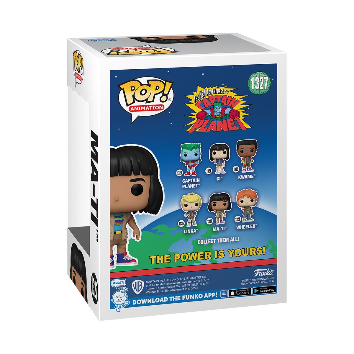 Captain Planet Ma-Ti Funko Pop! Vinyl Figure #1327 - Eco Hero Collectible Toy for Fans & Display