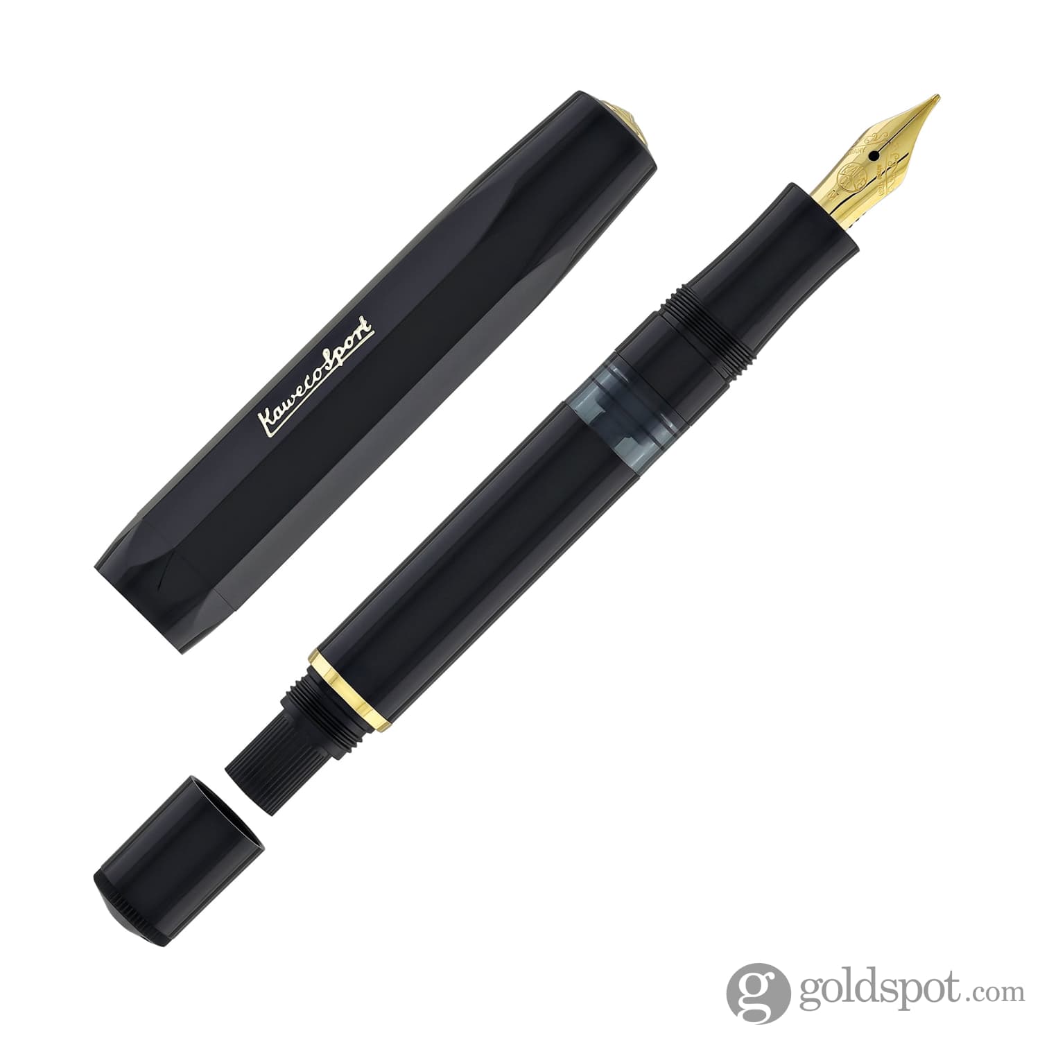 Kaweco Classic Sport Black Piston Fountain Pen - Premium Writing Instrument for Calligraphy, Journaling & Office Use