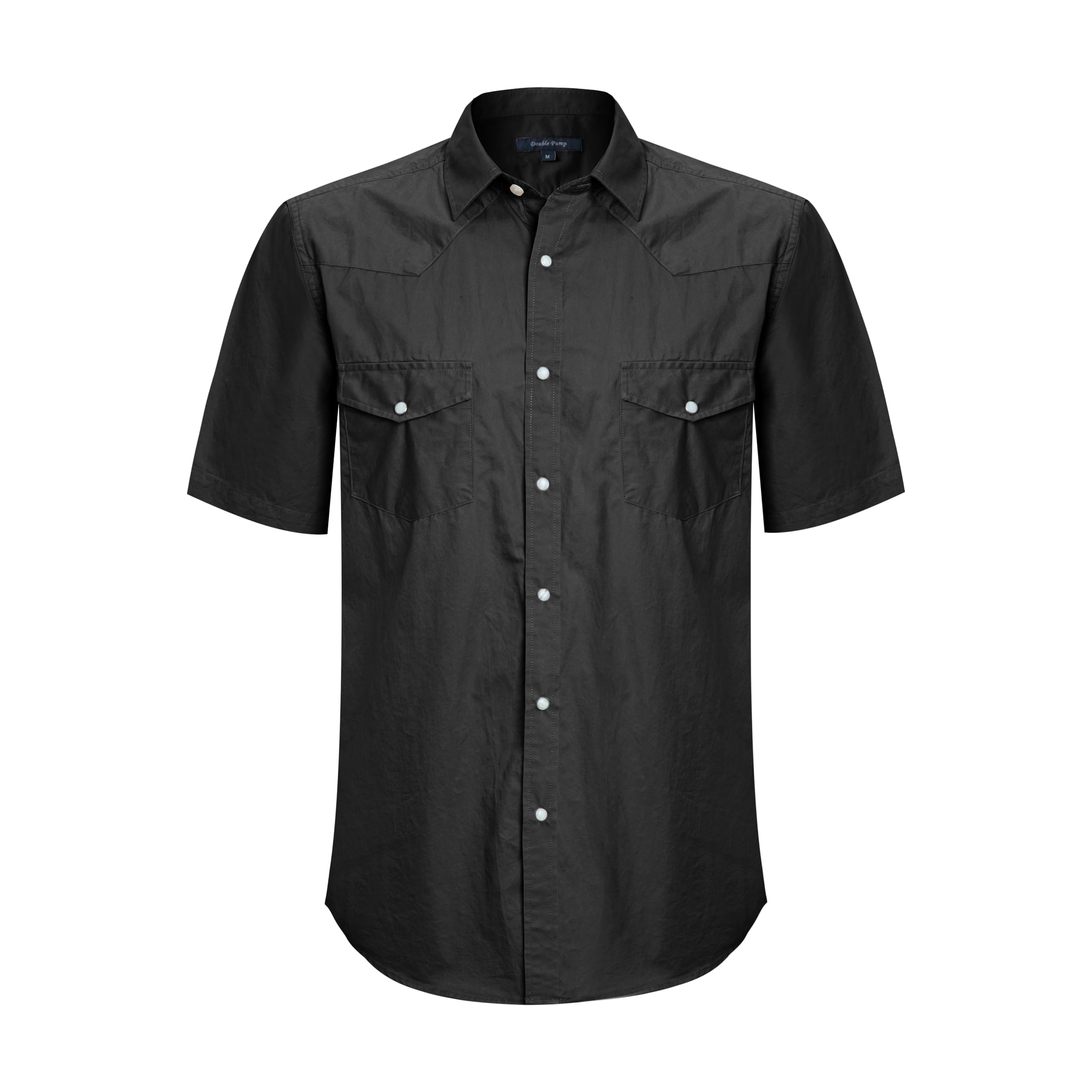 Men's Short Sleeve Western Shirts with Pearl Snap Buttons | Casual Button-Up Plaid Shirt | Regular Fit | Perfect for Country Music Festivals & Outdoor Adventures