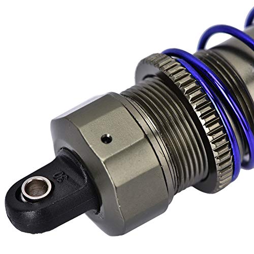 Dilwe 1 Pair Metal Shock Absorbers for 1/10 RC Car (105mm) - Heavy Duty Suspension Upgrade Parts for RC Trucks, Crawlers & Off-Road Vehicles - Perfect for Bashing, Racing & Trail Adventures