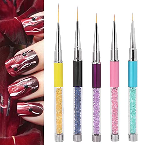 Professional Nail Striping Brushes Set - Nail Art Point Drill Drawing Kit for Salon & Home Use | Perfect for DIY Nail Designs, French Tips & Detailed Nail Art