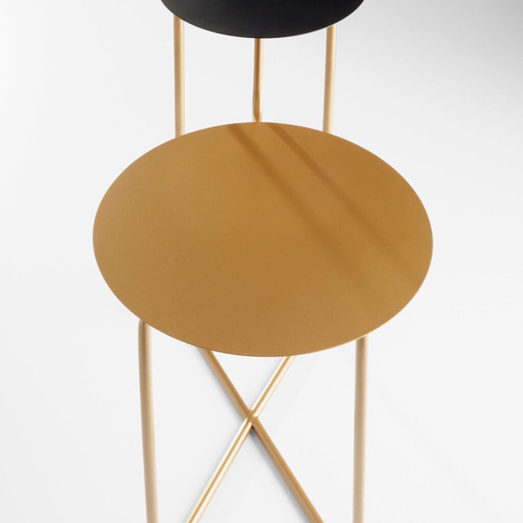 Cyan Design 11229 Deja Vu Table - Bronze and Black Finish - Elegant Side Table for Living Room, Bedroom, or Office Decor