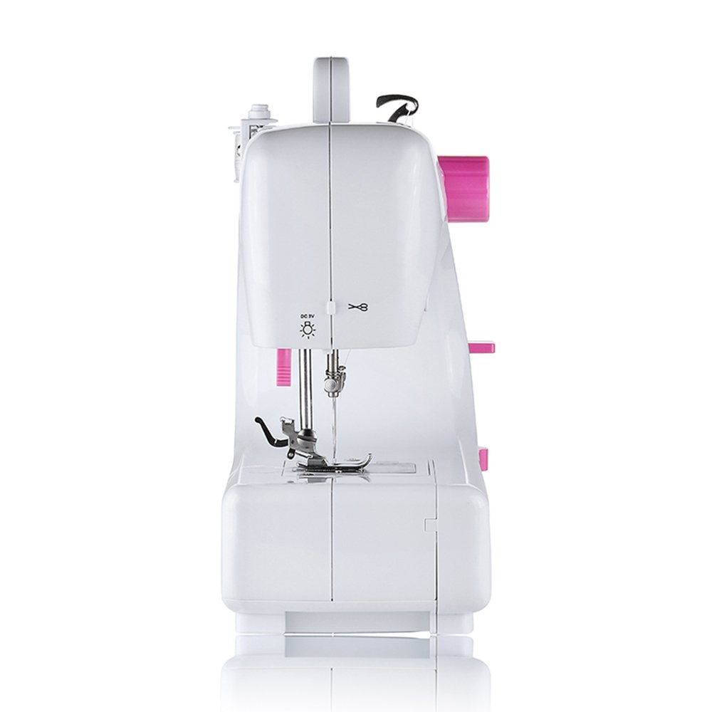 16-Stitch Portable Electric Sewing Machine - Adjustable 2 Speed, Double Threads with Needles & Foot Pedal - Perfect for Beginners, Women & Girls - Ideal for DIY Crafts, Mending Clothes, Home Decor & Fashion Projects