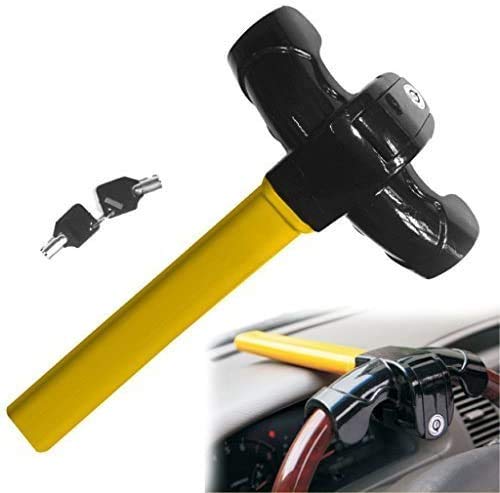 Universal Heavy Duty Car Steering Wheel Lock - Anti-Theft Security Device for Vehicle Protection | Perfect for Travel, Parking & Theft Prevention