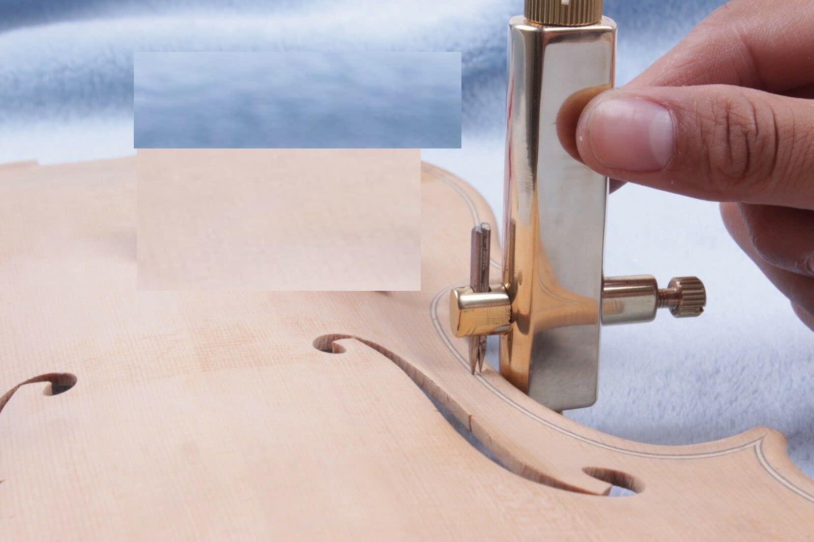 2-Piece Violin Making Tools Set - Brass Purfling Knife & Wood Slotting Knife for Luthiers | Perfect for Violin Repair & Crafting