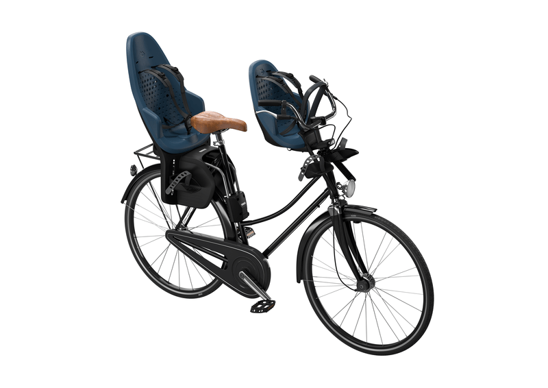 Thule Yepp 2 Maxi Rack Mount Child Bike Seat - Universal Fit for Bicycles, Safe & Comfortable Toddler Carrier - Perfect for Family Cycling, Commuting & Outdoor Adventures