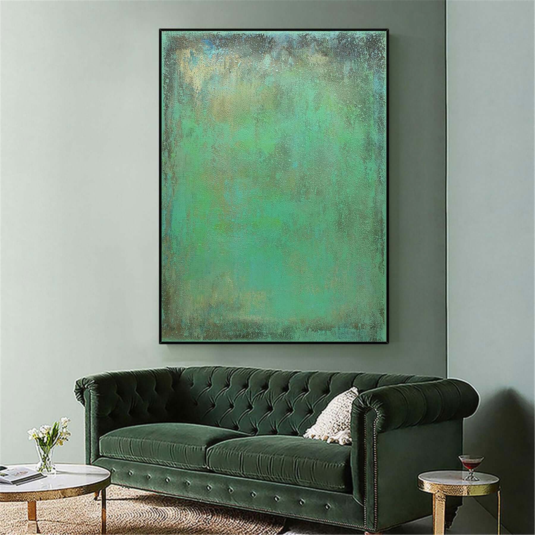 Premium Mossy Green Home Decor - Natural Moss Wall Art for Indoor & Outdoor Spaces | Perfect for Living Room, Bedroom, Garden & Office Decor