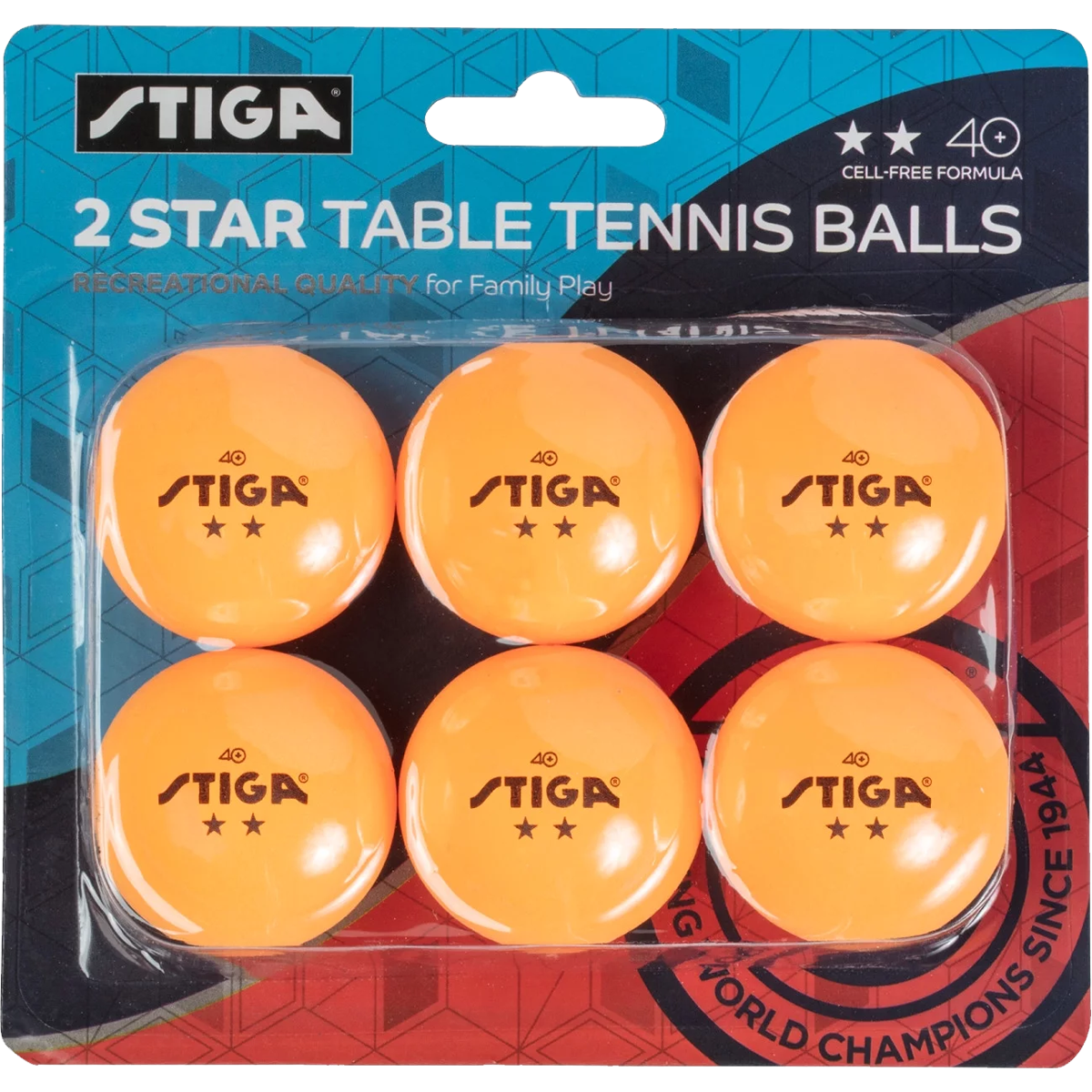 Premium 2-Star Table Tennis Balls - 6 Pack for Practice & Training | Competition-Ready Ping Pong Balls for Indoor/Outdoor Play