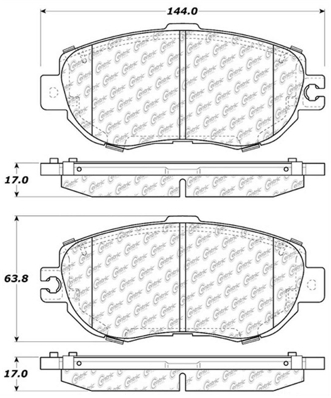High-Performance Ceramic Brake Pads for Cars & Trucks - Low Noise, Dust-Free, Long-Lasting - Perfect for Daily Commuting, Highway Driving & Performance Vehicles