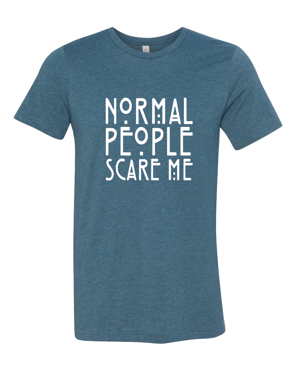 Normal People Scare Me T-Shirt | American Horror Story Inspired Tate Langdon Shirt | Funny Sarcastic Graphic Tee for Halloween, Cosplay & TV Show Fans