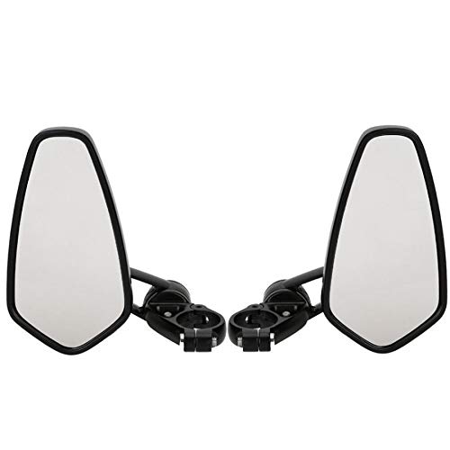 Universal Black Motorcycle Bar End Mirrors - 7/8