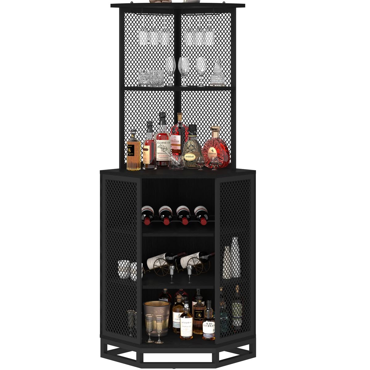 IBF 5-Tier Industrial Corner Bar Cabinet - 71