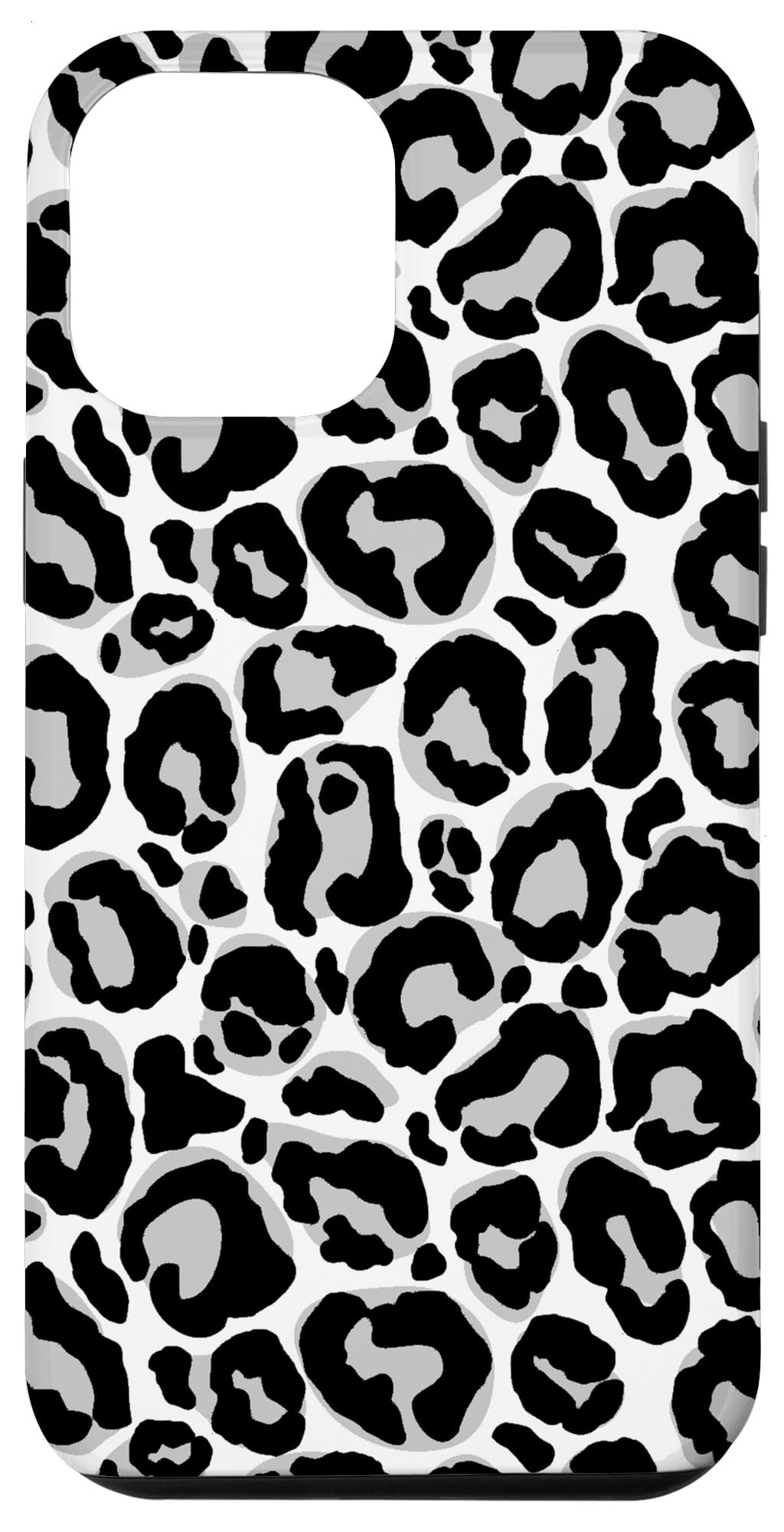 iPhone 12 Pro Max Case - White Leopard Cheetah Print Phone Cover for Women | Stylish Protective Case for Everyday Use, Work & Travel
