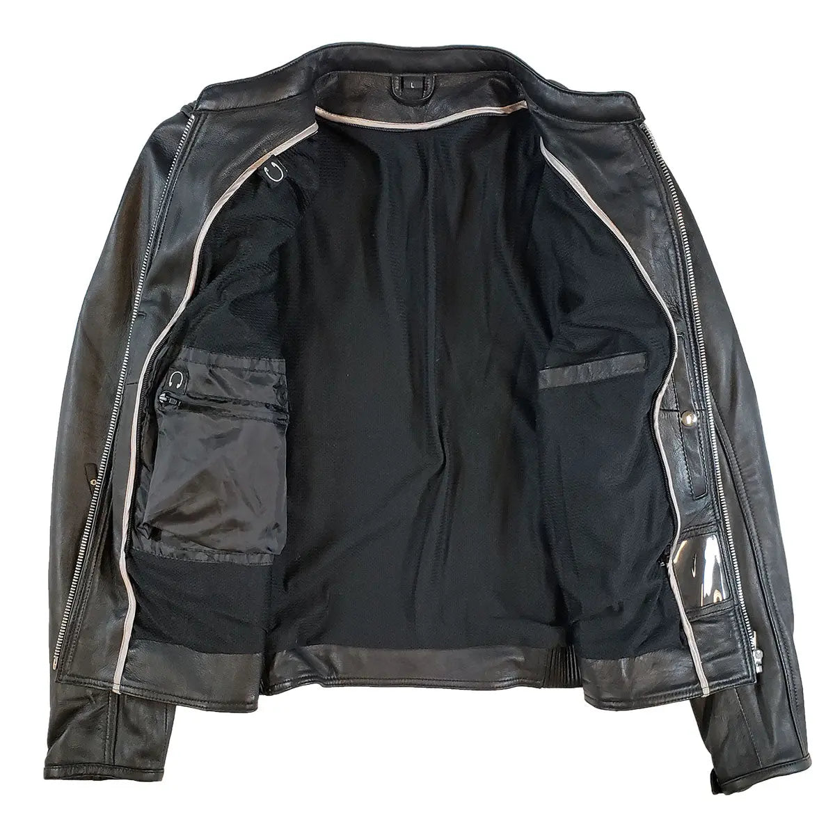 Open Road Women's Racer Leather Motorcycle Jacket - Stylish & Protective Biker Jacket for Riding, Fashion & Outdoor Adventures