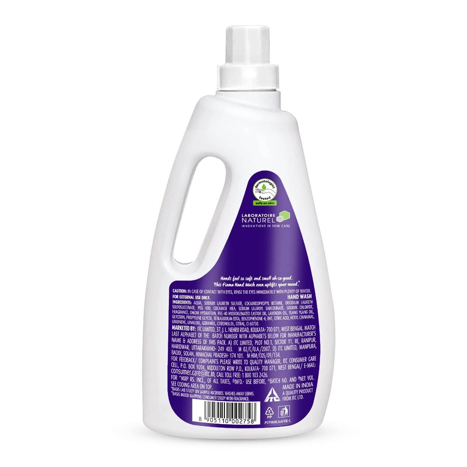 Fiama Relax Hand Wash Refill Pack - 1000ml Lavender & Ylang Ylang Scent | Moisturizing Hand Soap for Soft, Supple Hands | Perfect for Bathroom, Kitchen & Guest Washrooms