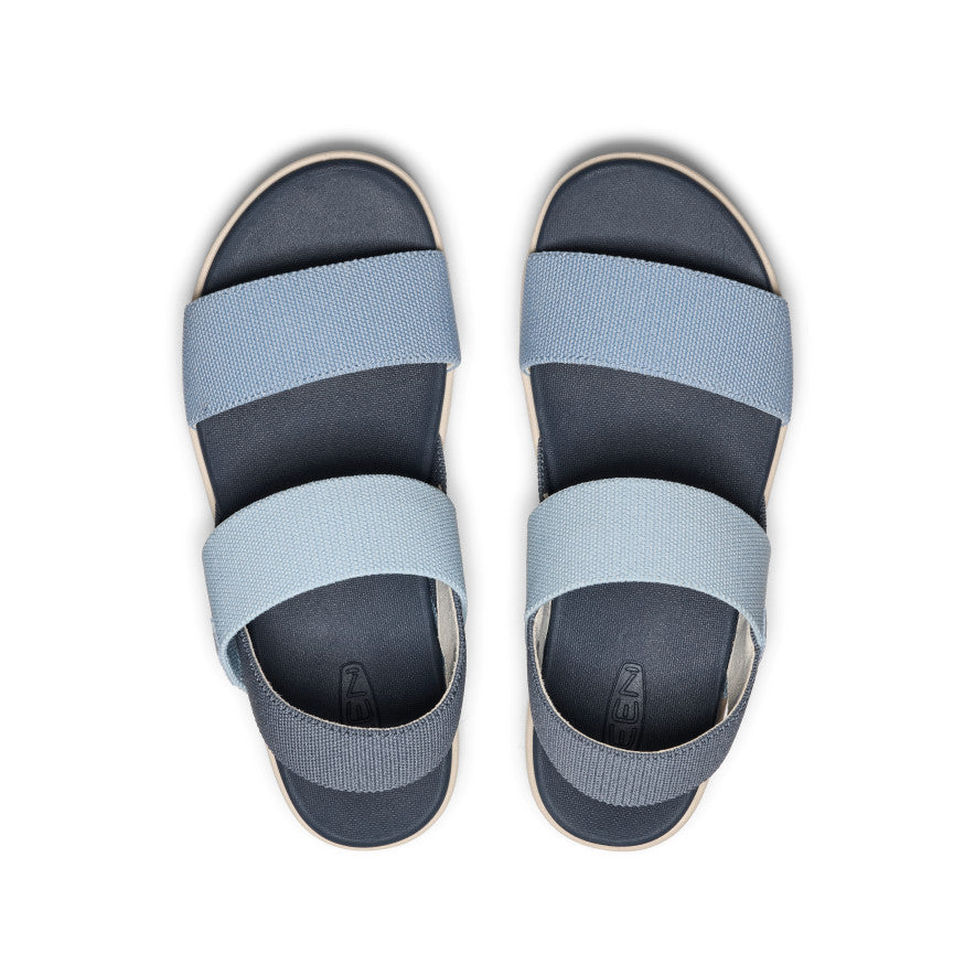 Women's Elle Backstrap Sandal - Comfortable Denim & Skyway Strappy Summer Sandals for Beach, Vacation and Casual Outings