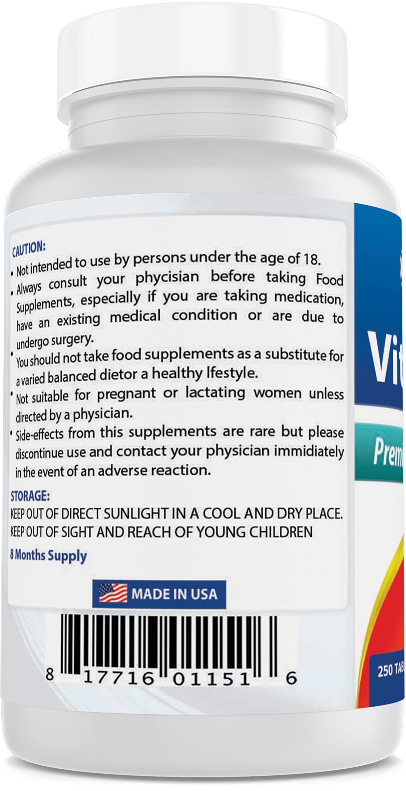 Best Naturals Vitamin B6 50mg - 250 Tablets | Supports Energy, Metabolism & Nervous System | Daily Supplement for Adults & Seniors | Non-GMO & Gluten Free