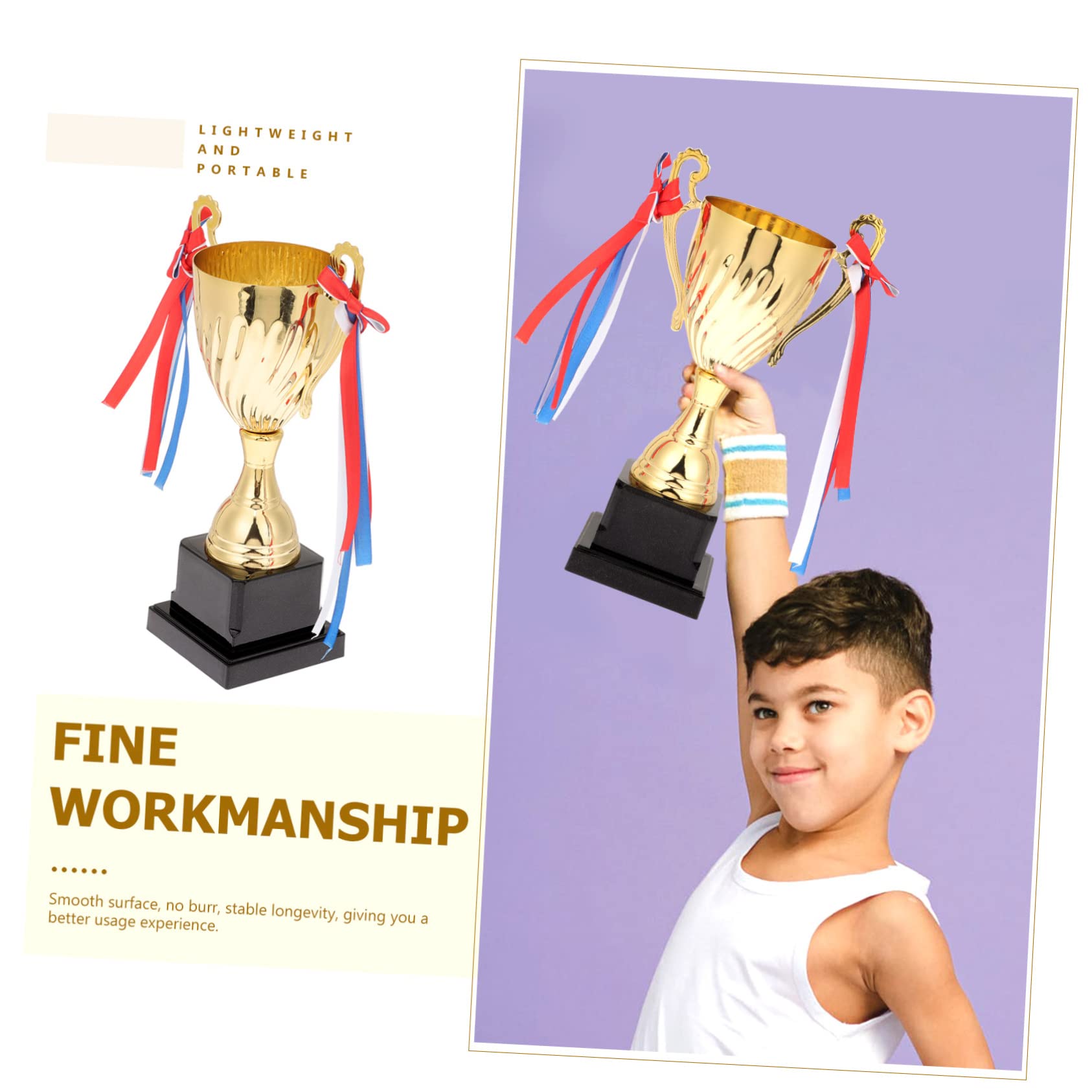 BESPORTBLE Sports Trophies - Plastic Competition Cups for Soccer Awards, Prizes & Decor | Perfect for Tournaments, School Events & Office Recognition Ceremonies