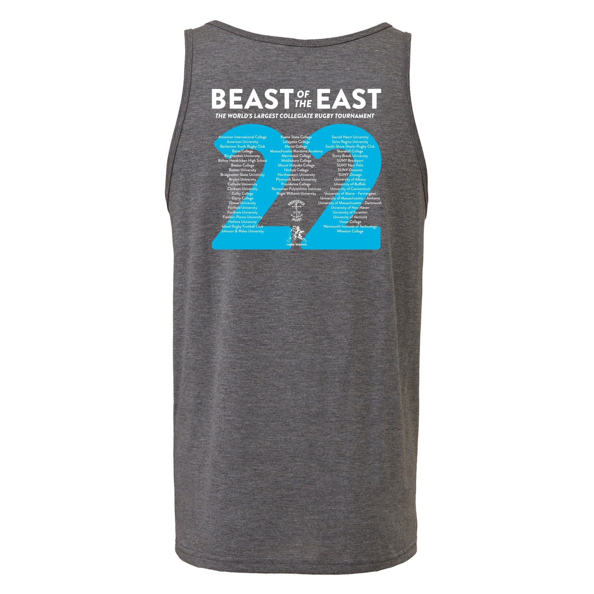 BOE '22 Beast Rugby Tank Top - Breathable Quick-Dry Performance Shirt for Men - Perfect for Rugby, Training & Outdoor Sports