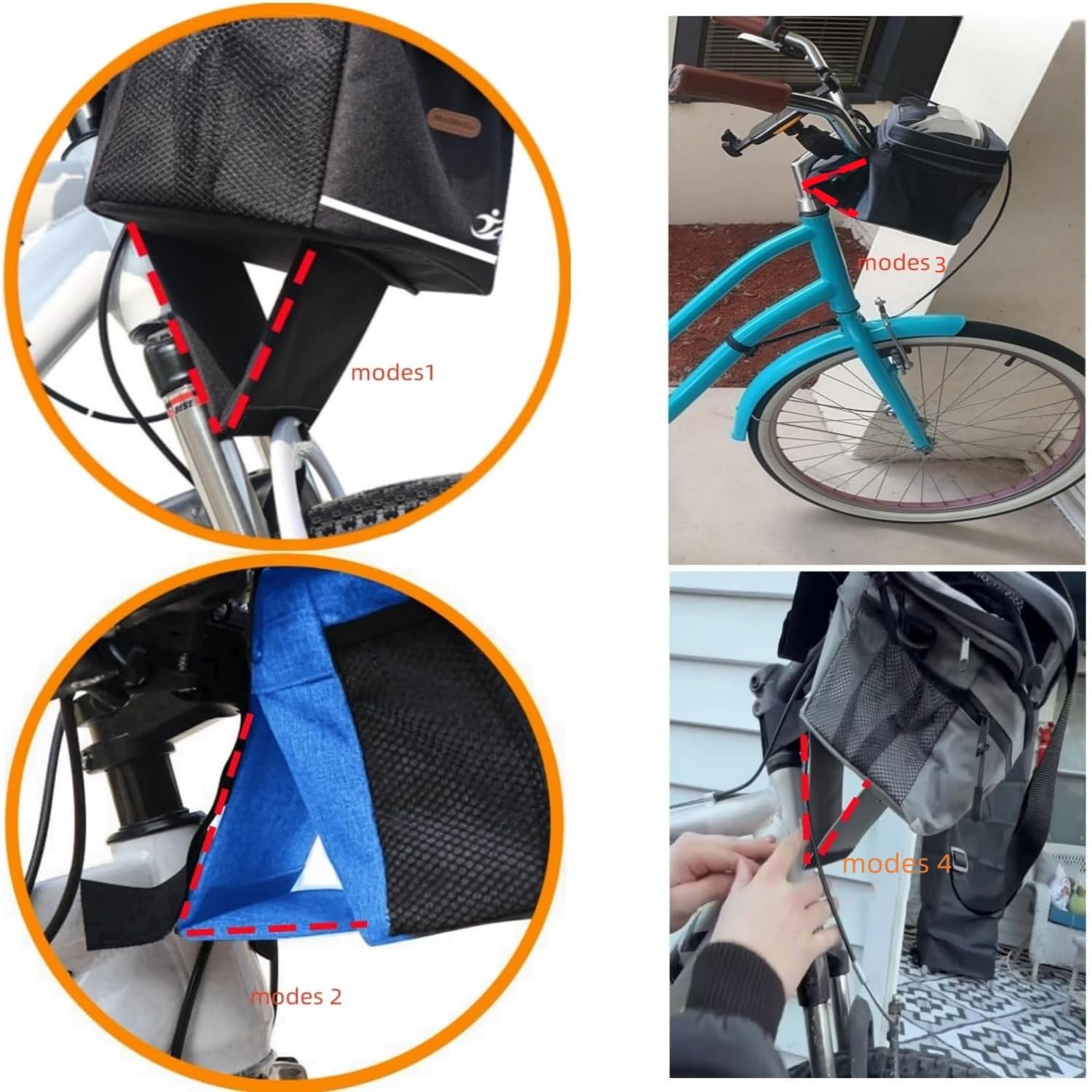 Waterproof Bike Handlebar Bag with Touchscreen Phone Holder & Insulated Cooler Lunch Bag - Cycling Commute, Outdoor Picnic, Grocery Shopping Accessories