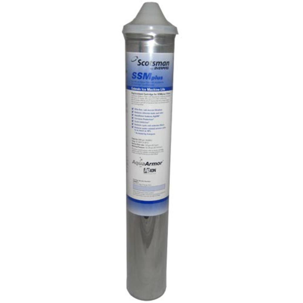 Scotsman SSMRC1 SSM Plus Replacement Water Filter for Ice Machines (Compatible with SSM1-P, SSM2-P, SSM3-P) - 0.5 Micron NSF Certified - 2x2x14 Inches - Perfect for Home Bars, Restaurants, and Commercial Ice Makers