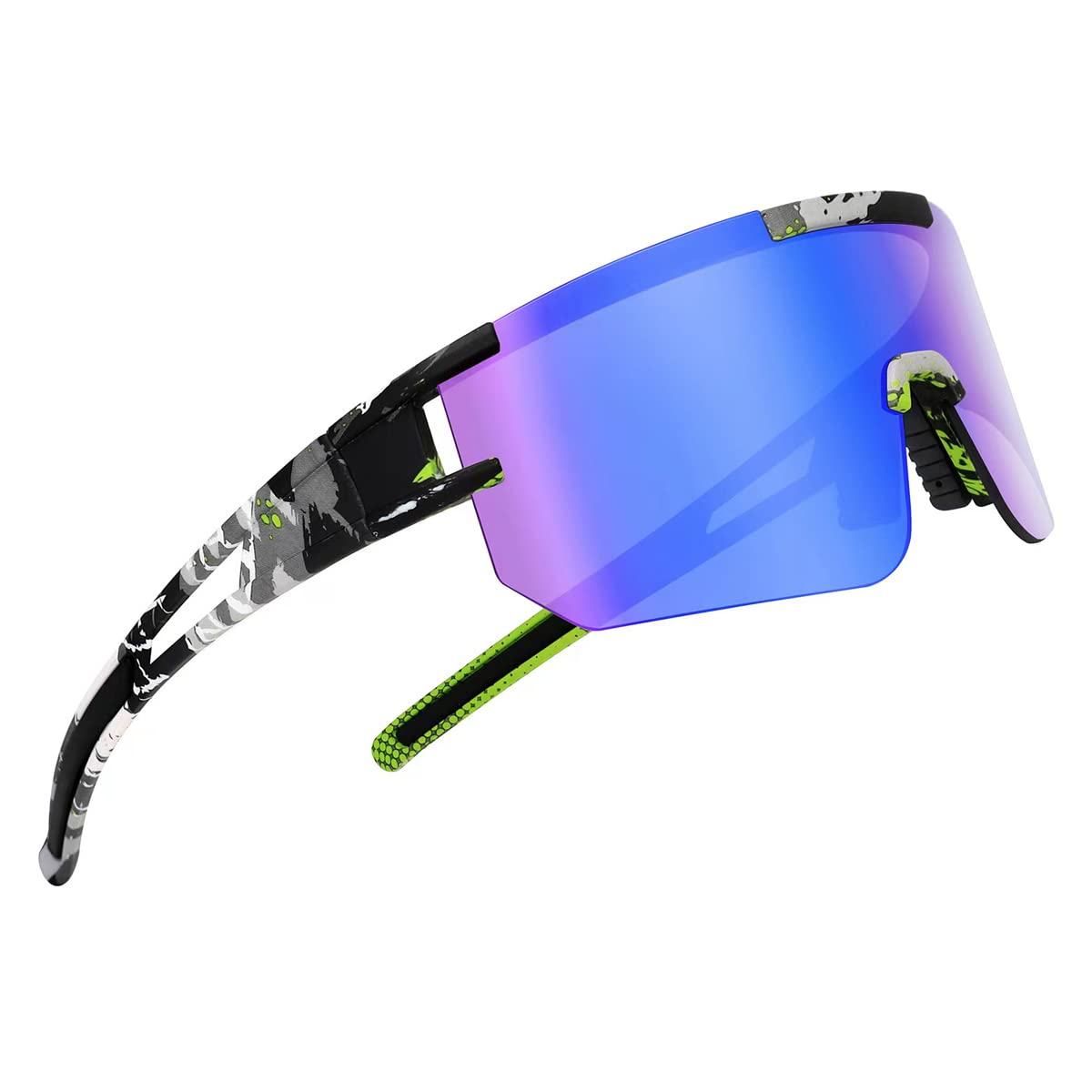 ZEMFAY Sport Polarized Sunglasses for Men & Women - UV400 Protection Cycling Glasses for Outdoor Running, Hiking & Driving - Lightweight & Anti-Glare Sports Eyewear