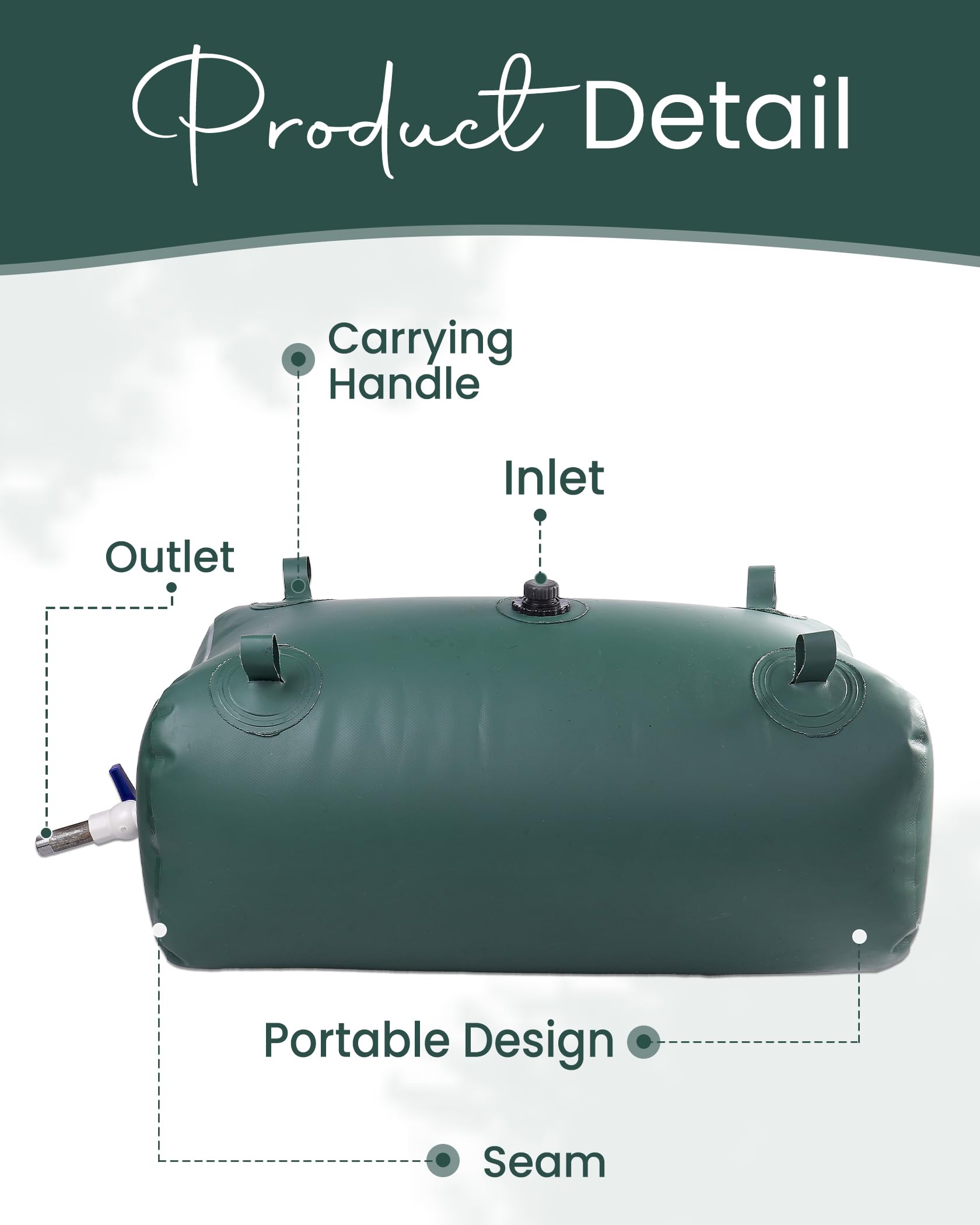 FoundGo Portable Water Storage Tank - 5 Gallon BPA-Free Collapsible Water Container for Camping, Emergency, Outdoor & Travel Use