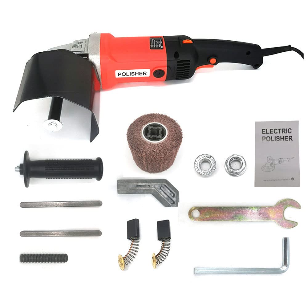 1400W Electric Burnishing Polishing Machine - Handheld Electric Sander for Metal, Stainless Steel & Wood - Perfect for DIY Projects, Automotive Detailing & Furniture Restoration