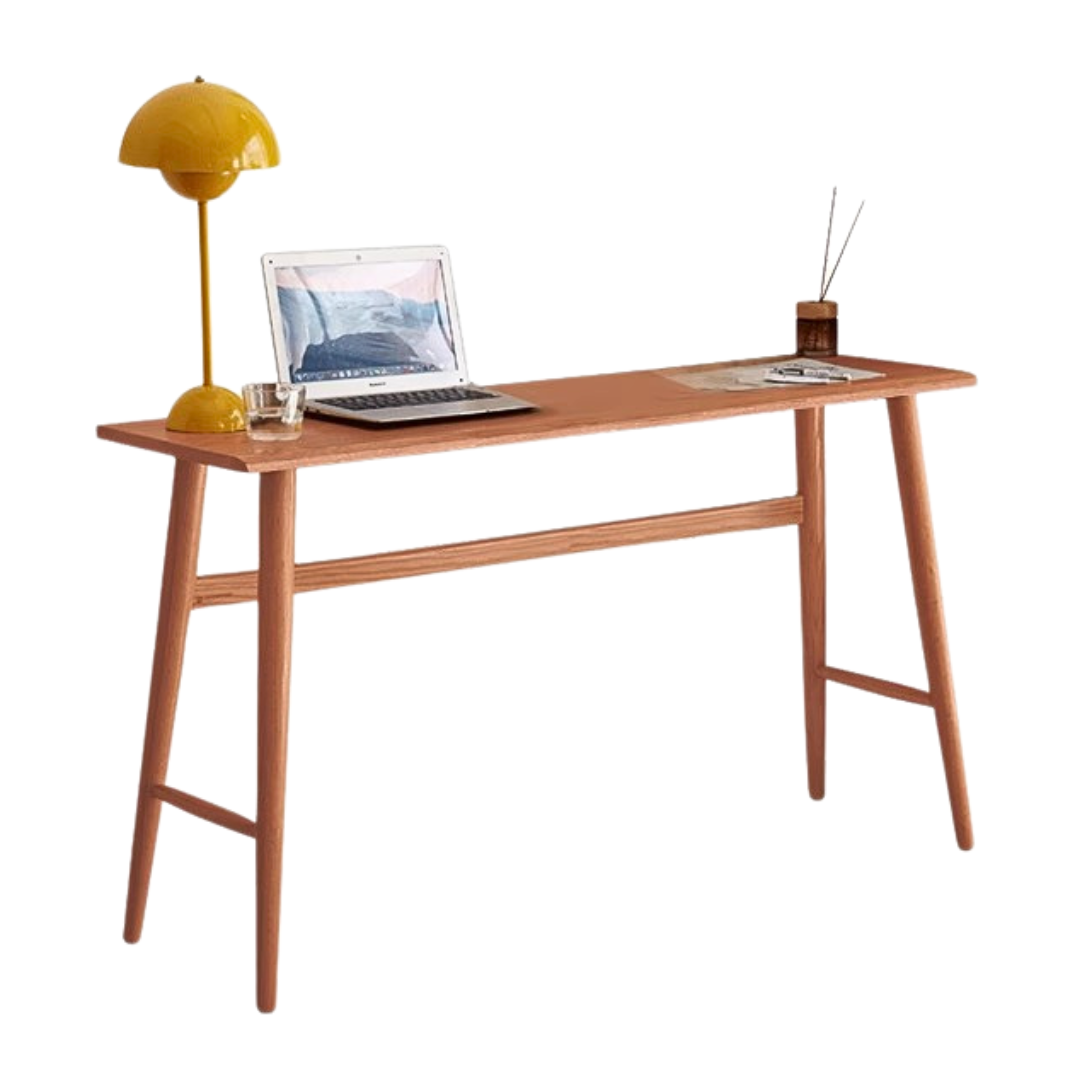 51.2x15.7x29.5 inch / 130x40x75.5сm / Cherry color / Cherry desk