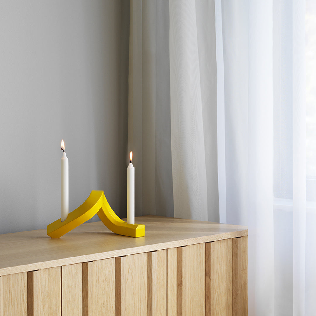 Handcrafted Crooked Candlestick Set of 2 - Unique Decorative Candlesticks for Dining Table, Wedding Centerpiece & Home Décor