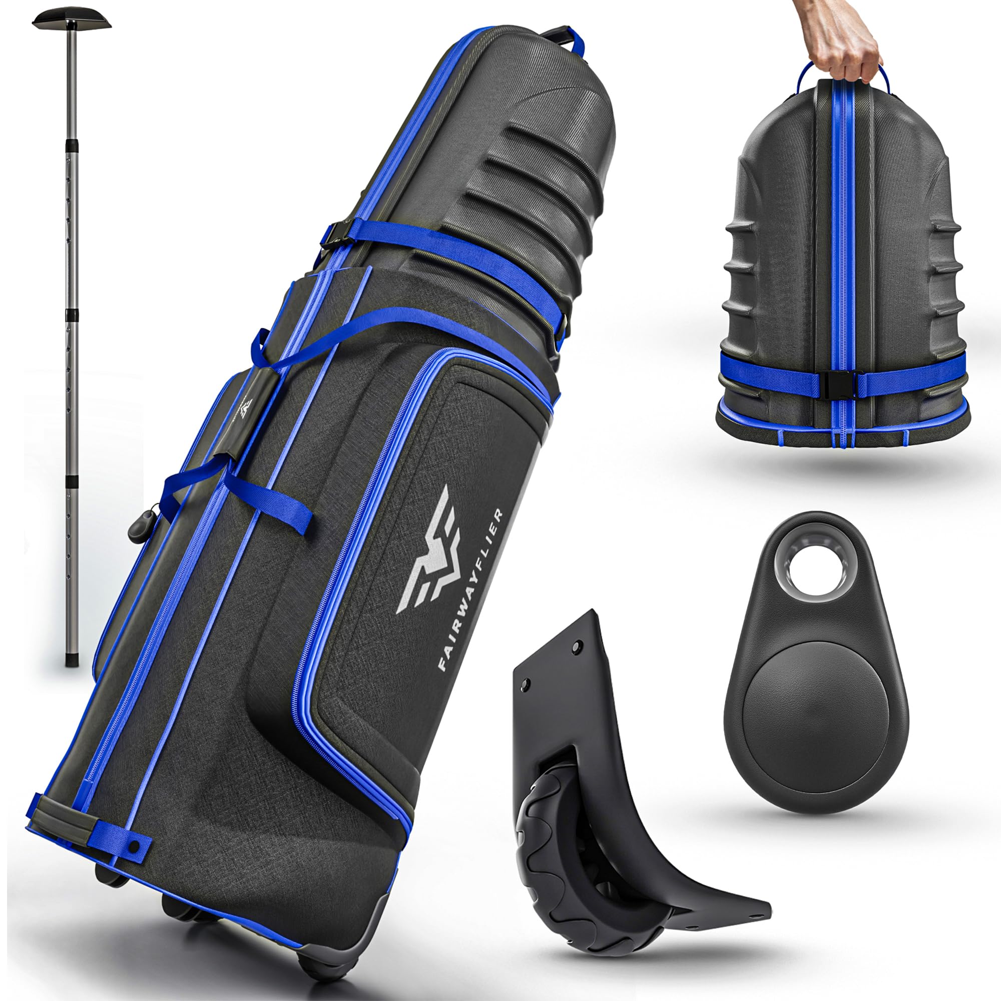 Premium Hard Shell Golf Travel Bag with Wheels - Airline Approved Golf Club Carrier for Safe Transport | Ideal for Air Travel, Golf Tournaments & Vacation Getaways