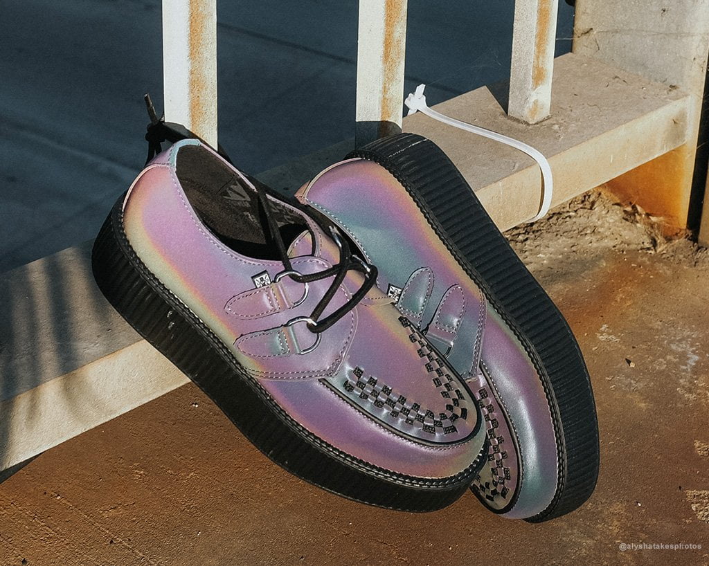 Midnight Chameleon Viva Mondo Creeper Sneakers - Trendy Unisex Casual Shoes for Men & Women | Perfect for Streetwear, Urban Fashion & Everyday Comfort