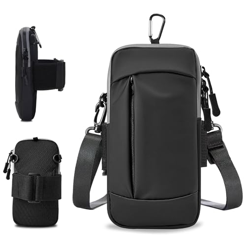 1-Black with Crossbody Bag&Hook