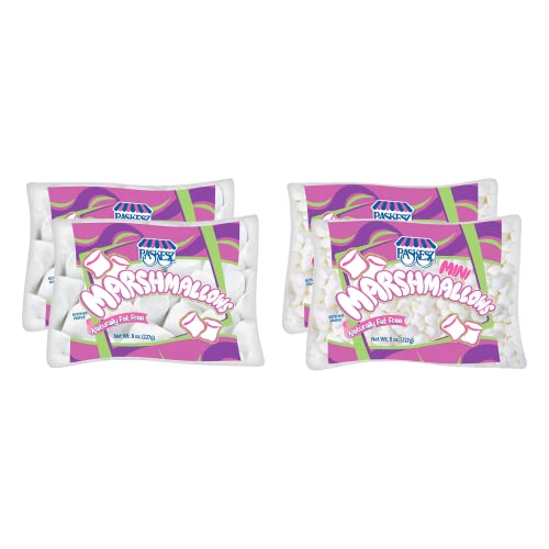 Kosher Certified Assorted White Marshmallows - 4 Pack | Gluten-Free, Vegan Friendly Candy for Baking, Hot Cocoa & Desserts | Perfect for Parties, Holidays & Gift Baskets