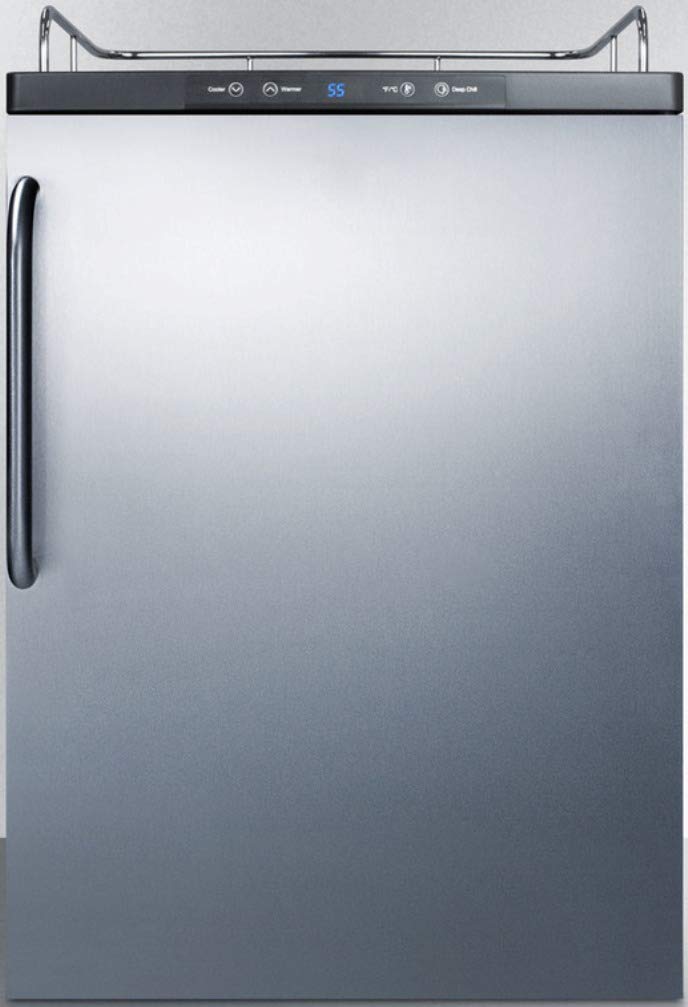 Summit SBC635MBINKSSTB Stainless Steel Wine Dispenser - Countertop Wine Cooler for Home, Bar & Restaurant Use