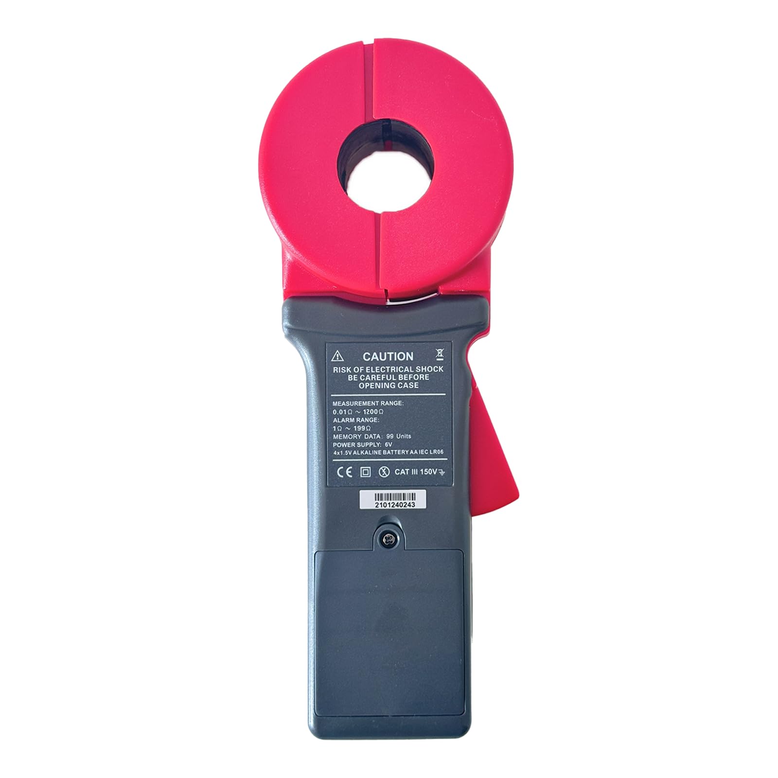 ETCR2100C+ Digital Clamp Ground Earth Resistance Tester Meter (0.01-1200Ω, 0.00mA-20.0A) - Professional Electrical Testing Tool for Industrial Maintenance, Solar Panel Systems & Home Wiring Safety
