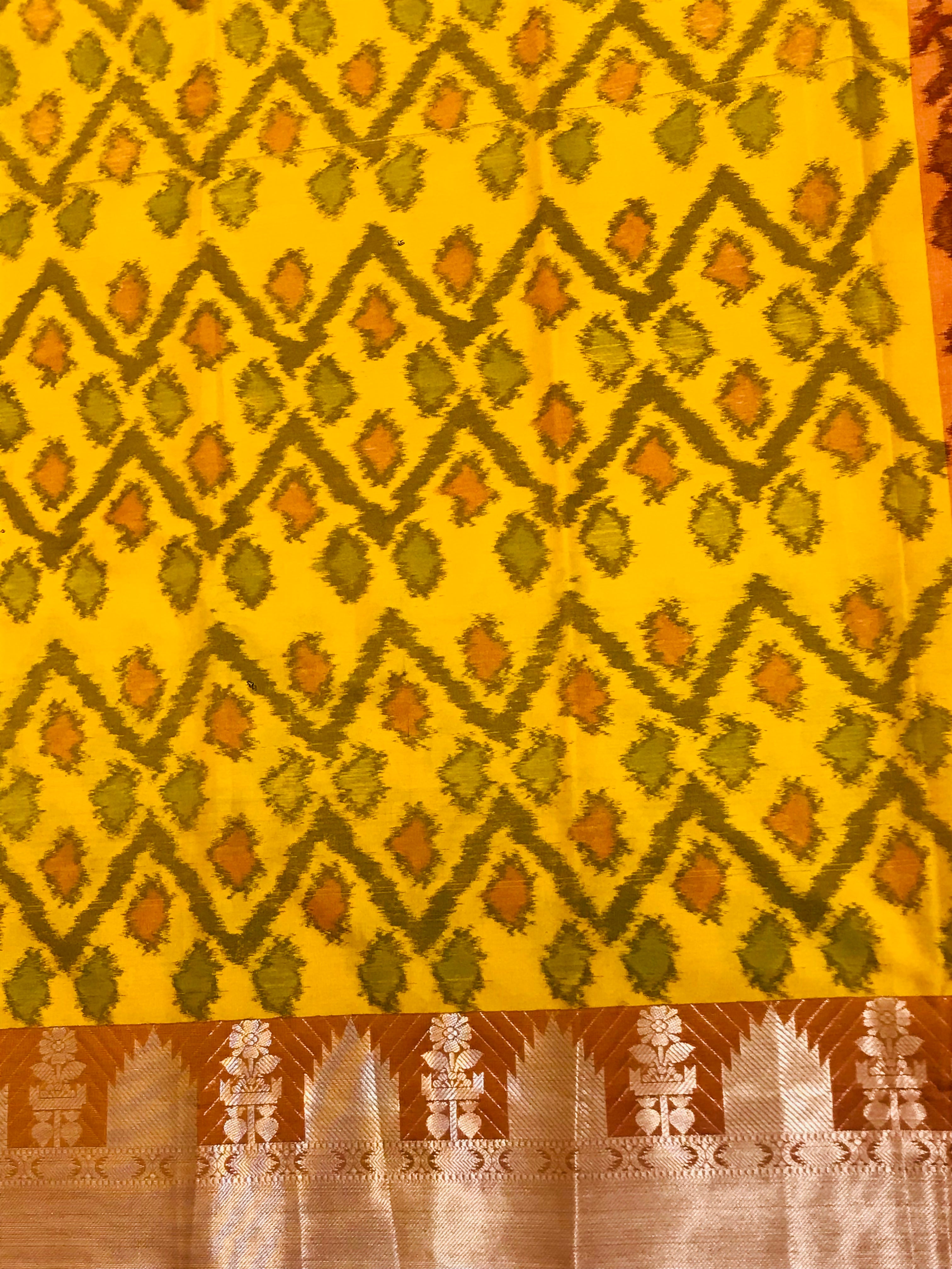 Elegant Pure Kanchipuram Soft Silk Saree for Women in Vibrant Yellow | Perfect for Weddings, Festivals & Special Occasions