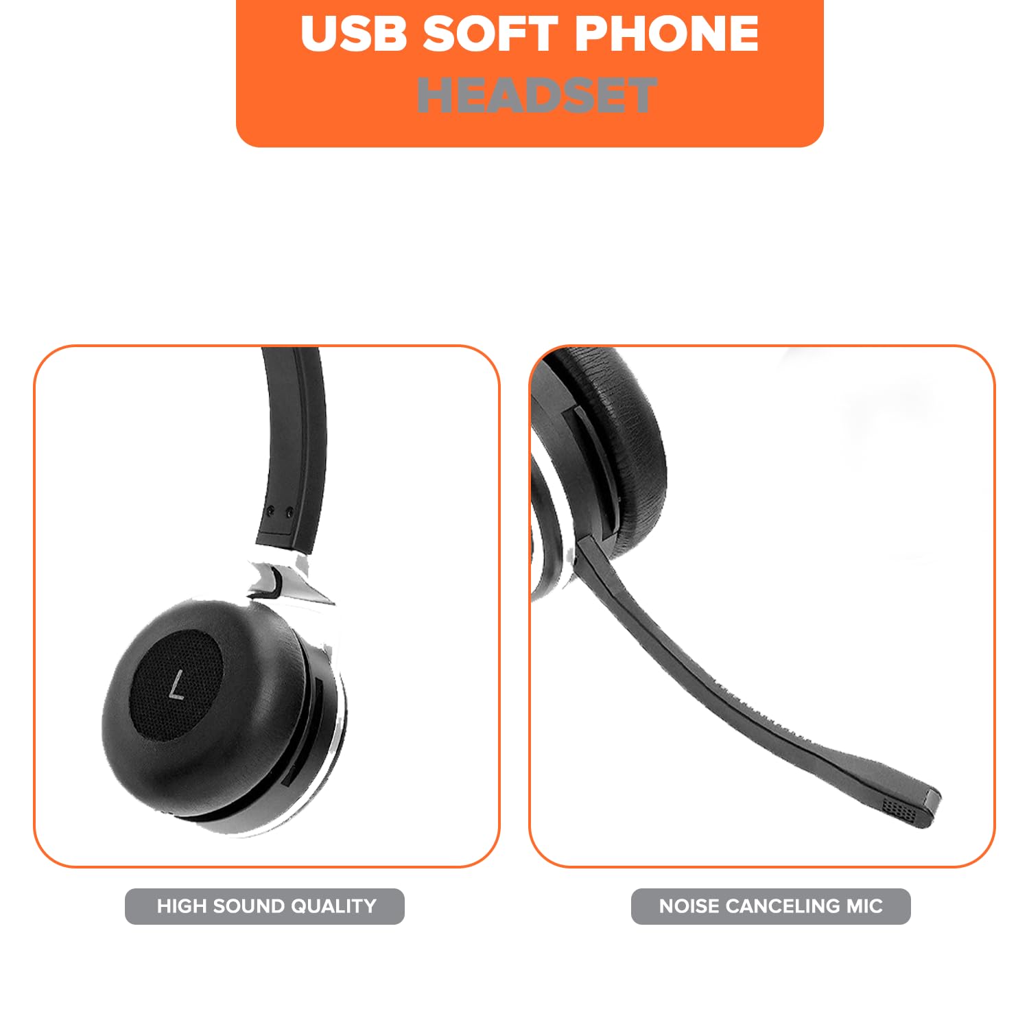 Spracht ZumBT-410 Premium Bluetooth Headset with Noise-Canceling Mic | Wireless Office Headset with Charging Base & USB Dongle for PC/Mac | Ideal for Remote Work, Video Calls, Zoom Meetings & Home Office Use