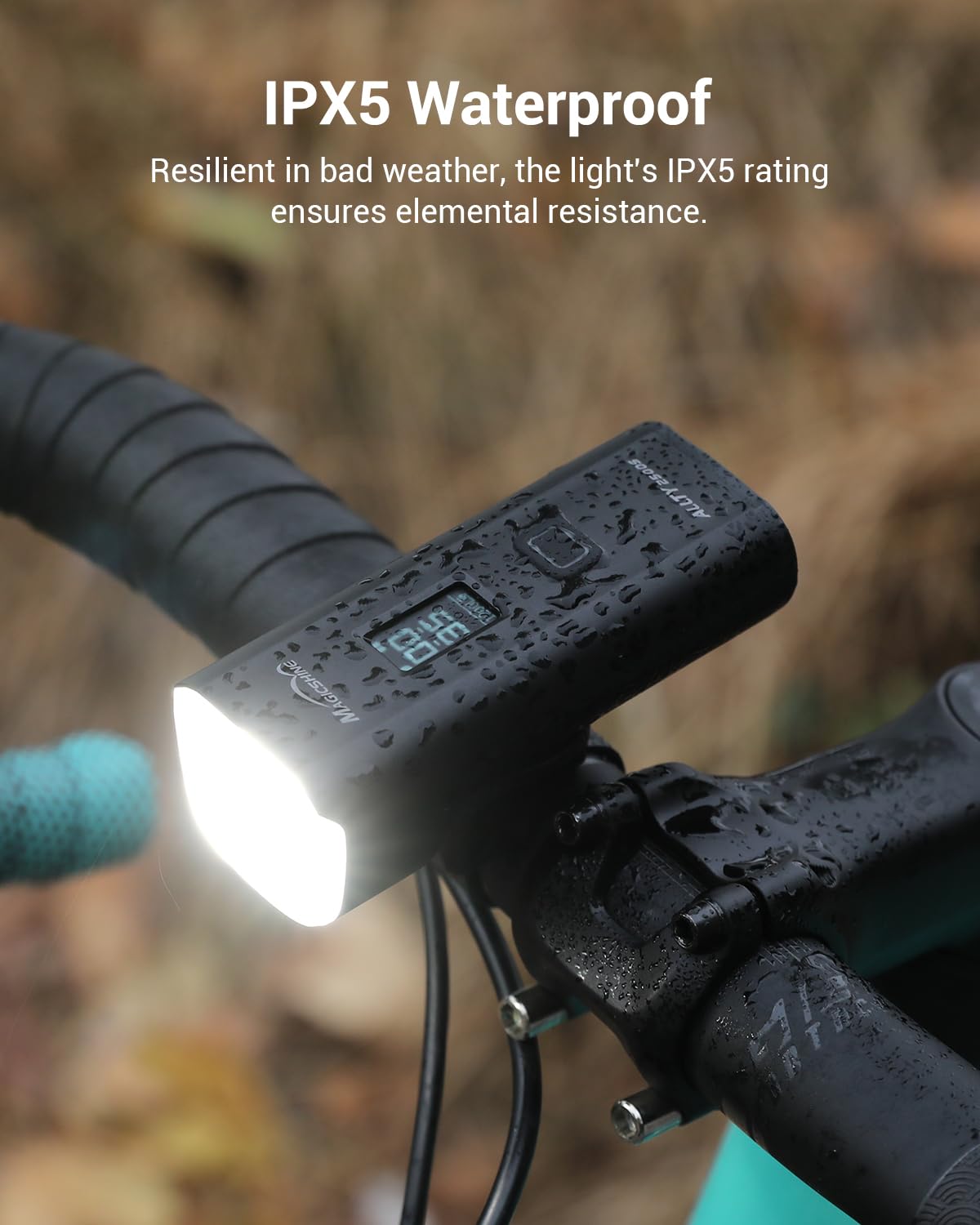 Magicshine ALLTY 1500S 2500S Bike Lights for Night Riding - USB-C Rechargeable, Battery Replaceable, Wireless & APP Control - Compatible with Garmin/GoPro Mount for Road, MTB, Commuter Cycling - Perfect for Nighttime Safety and Urban Commuting