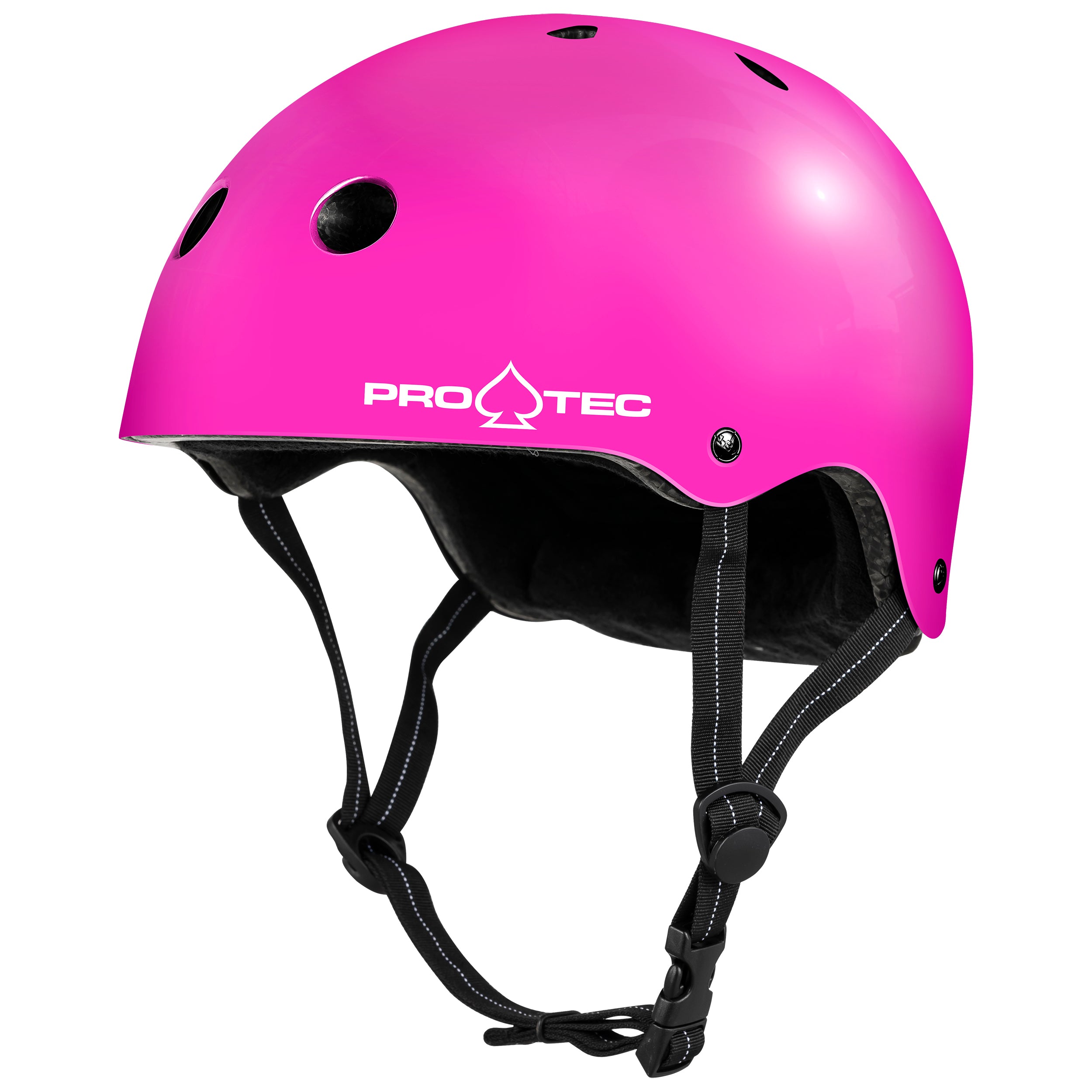 LOW PRO Certified Bike Helmet - Gloss Pink for Cycling, Skateboarding & Outdoor Sports Safety
