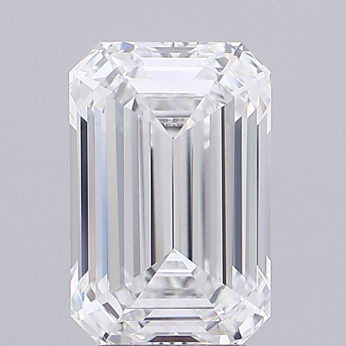 3.01 Carat D Color VVS2 Clarity Emerald Cut Lab-Grown Diamond for Engagement Rings & Fine Jewelry