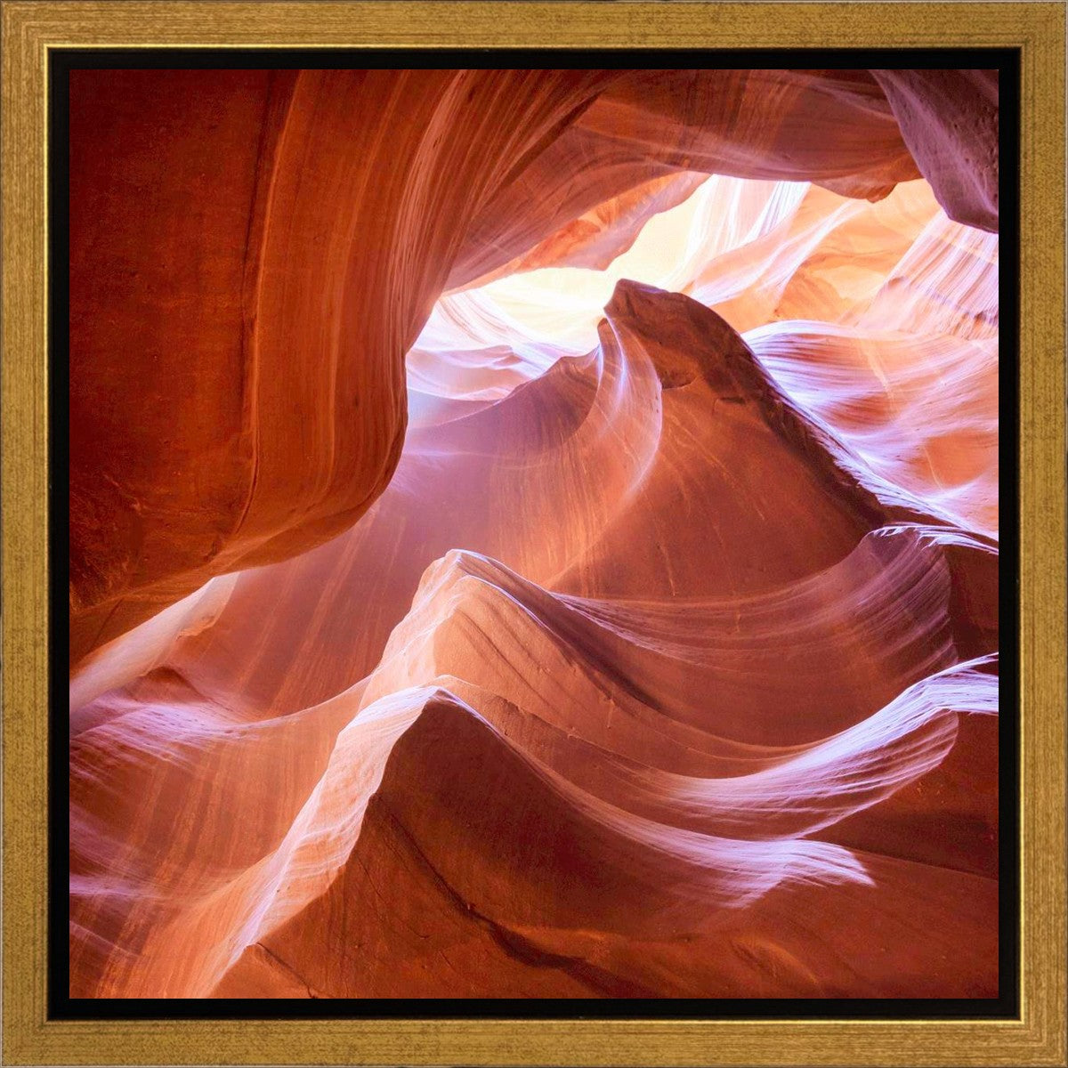 Antelope Canyon Corkscrew Gallery Wrap Canvas Print - Stunning Nature Wall Art for Home & Office Decor - Perfect for Living Room, Bedroom, or Office Spaces