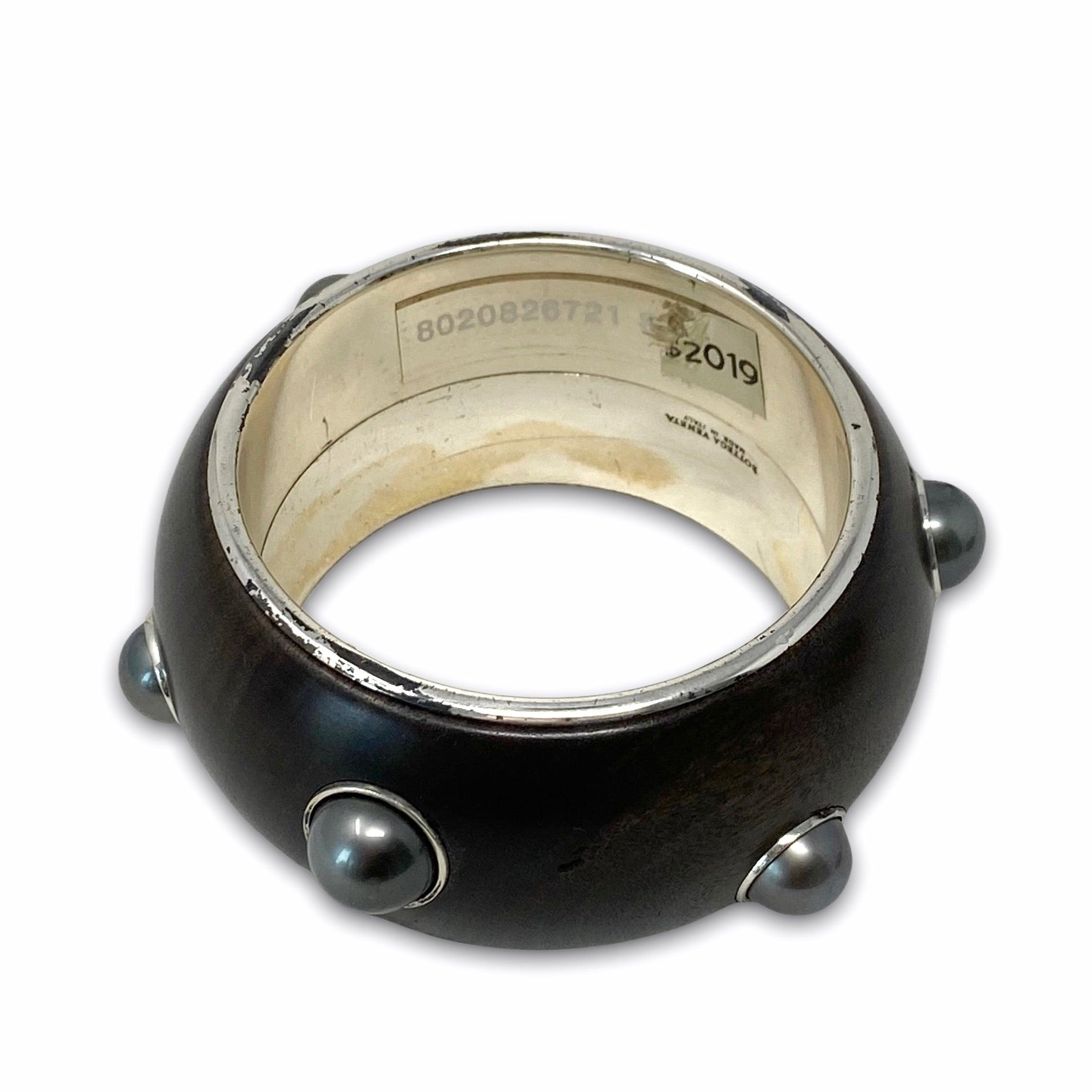Bottega Veneta Wood Sterling Silver Bangles - Luxury Handmade Bracelets for Women, Perfect for Weddings, Parties & Everyday Elegance