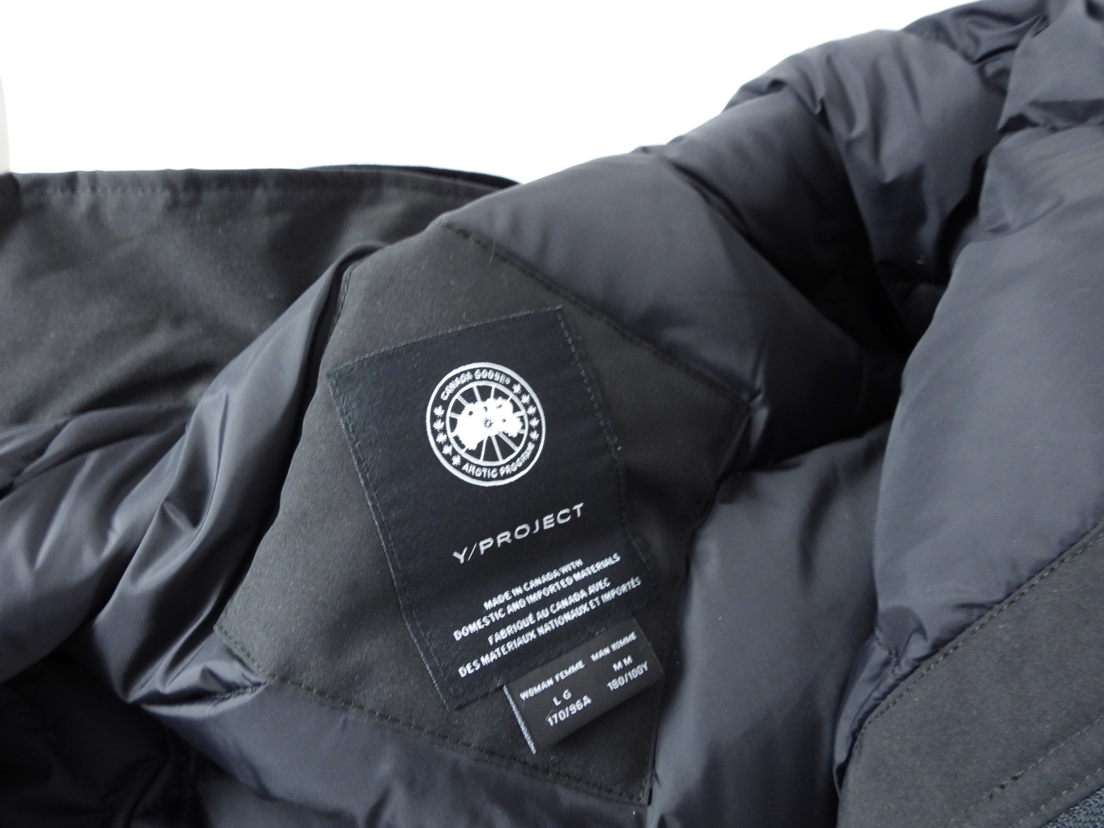 Canada Goose x Y Project Unisex Black Constable Parka - Women's L / Men's M - Winter Coat for Urban Fashion & Extreme Cold Weather Protection