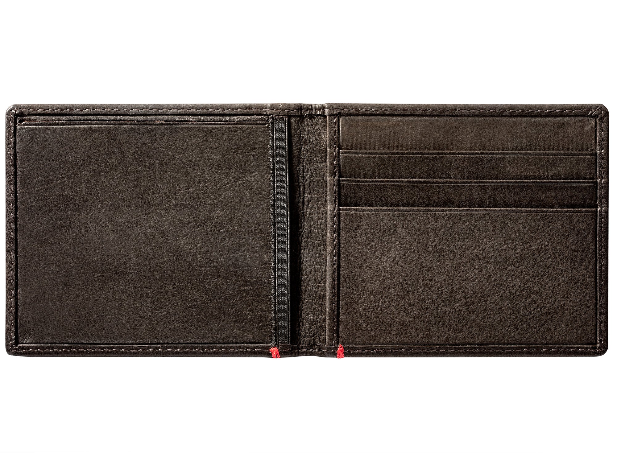 Premium Mocha Leather Wallet with Bass Metal Plate Design - Slim RFID Blocking Bifold Wallet for Men, Perfect for Everyday Use & Travel