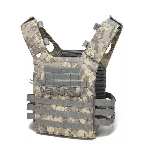 Tactical Jumpable Plate Carrier JPC - Lightweight Body Armor Vest for Military, Police & Airsoft - Perfect for Combat Training & Outdoor Adventures
