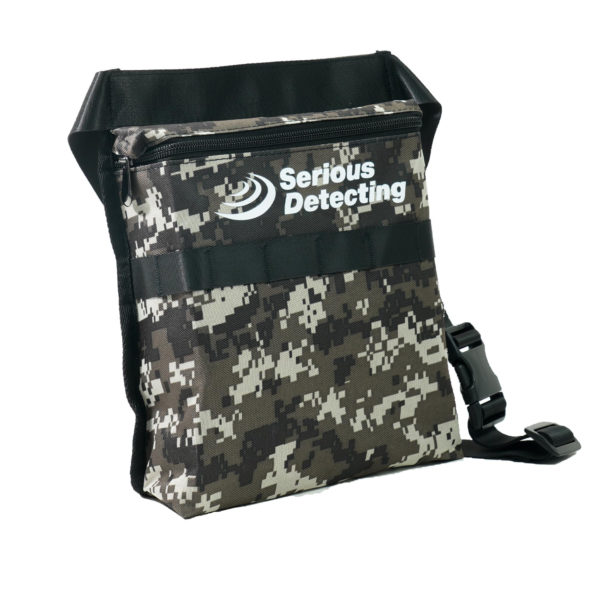 42-inch Camo Waist Bag with Treasure Pouch - Durable Metal Detecting Accessories for Outdoor Adventures & Treasure Hunting