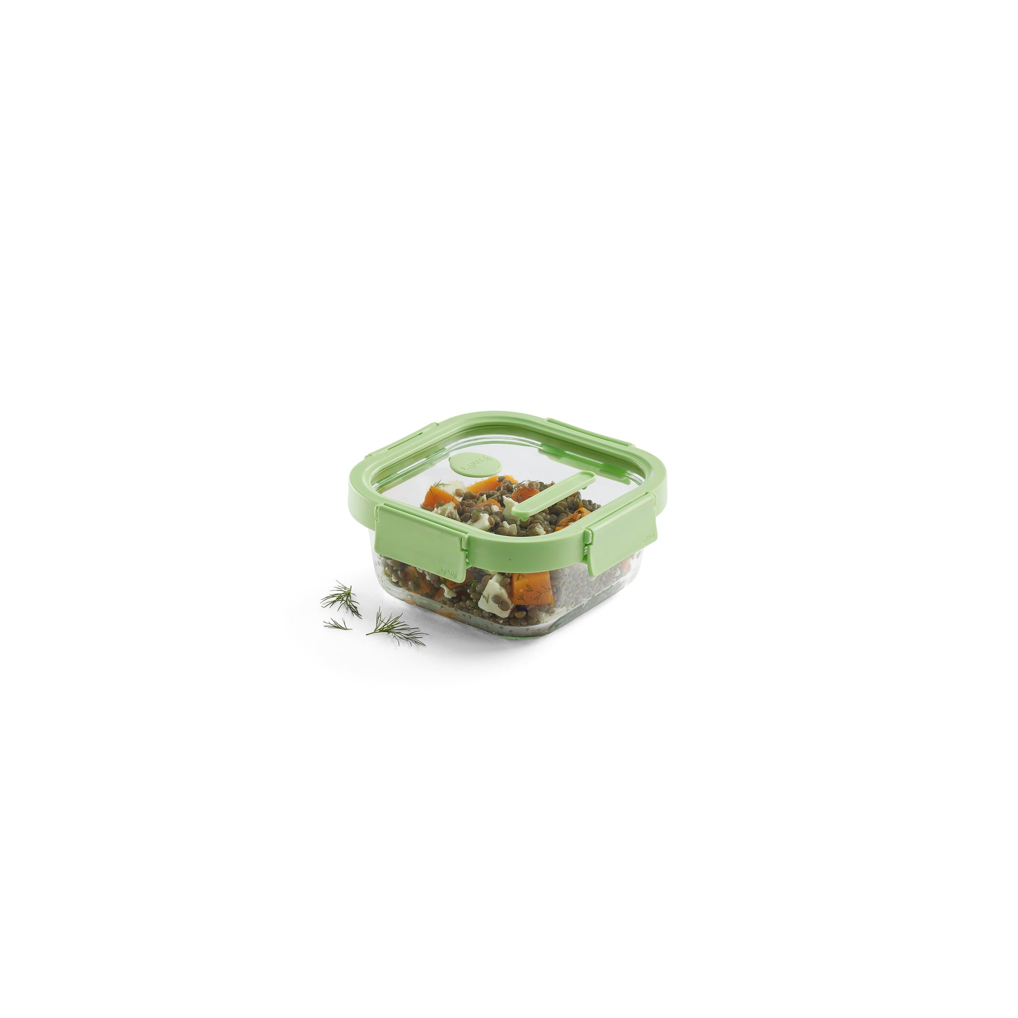 Leakproof Square Glass Food Storage Container 800ml - Airtight Kitchen Organizer for Meal Prep, Leftovers & Pantry Storage