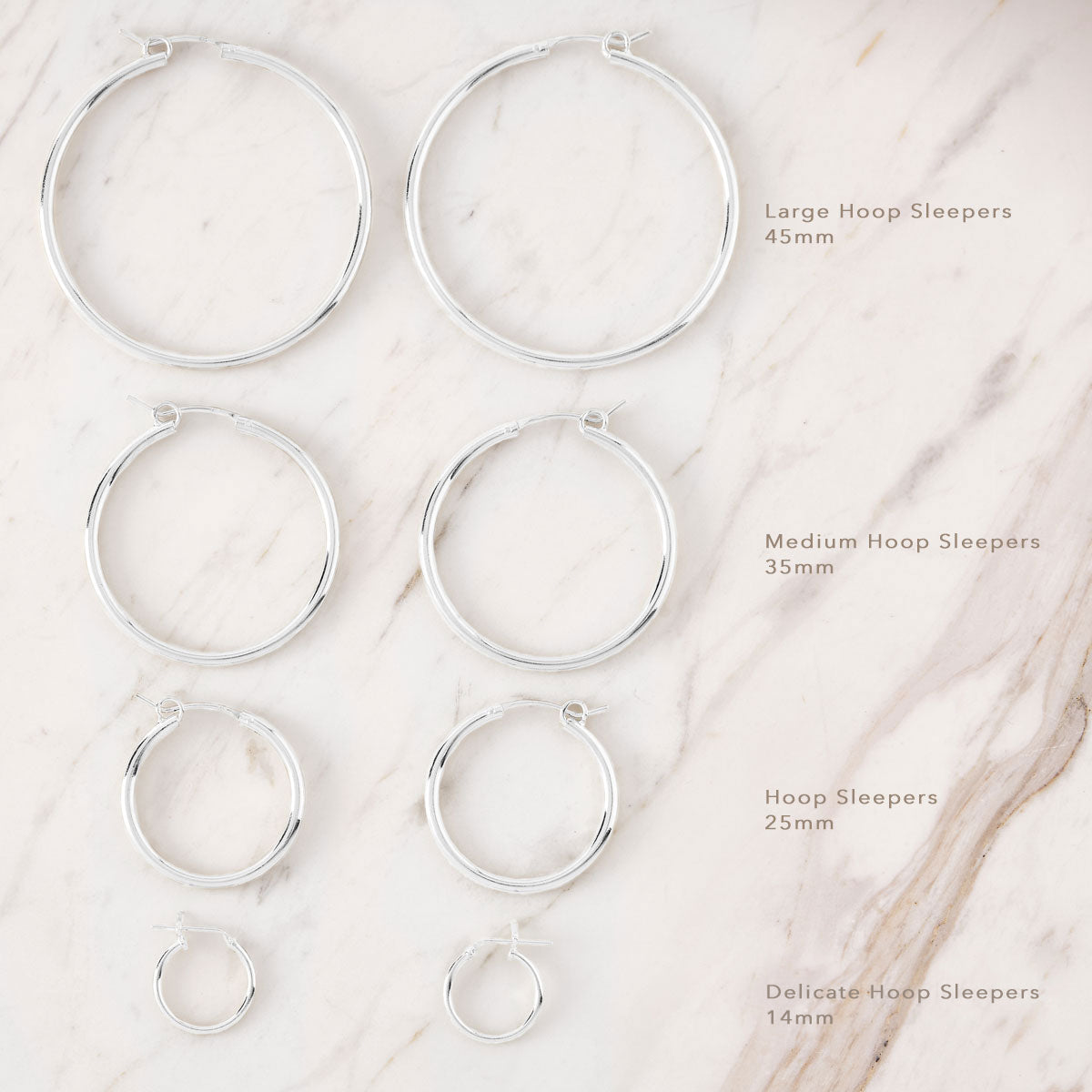 Large Hoop Earrings for Women - 18K Gold Plated Sleepers - Perfect for Everyday Wear, Gifts & Special Occasions